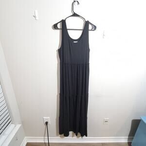 Chico's super soft comfy black‎ maxi dress size med